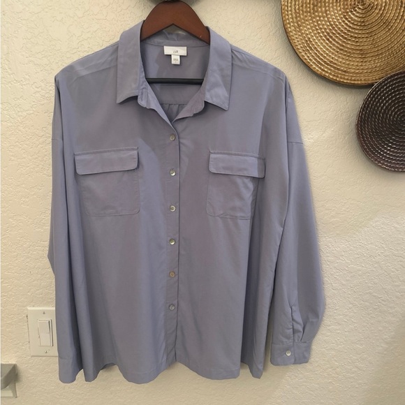 Lilac Button-Up Shirt - Picture 1 of 3